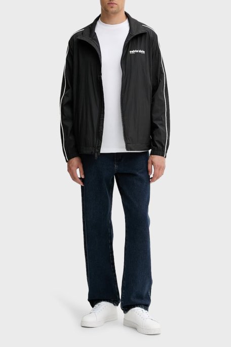 Calvin Klein Logolu Oversize Fit Dik Yaka LV04RC505GUB1 Erkek Ceket LV04RC505G UB1 SİYAH - Calvin Klein (1)