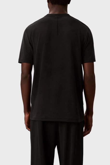 Calvin Klein Logolu Pamuk Karışımlı Regular Fit Bisiklet Yaka LVGMF5K100UB1 Erkek T Shirt LVGMF5K100 UB1 SİYAH - Calvin Klein (1)