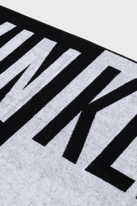 Calvin Klein Logolu Pamuklu 170*90 cm KU0KU00122BEH Unisex Plaj Havlusu KU0KU00122 BEH SİYAH - Calvin Klein (1)