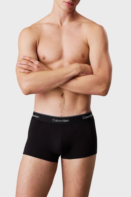 Calvin Klein Logolu Pamuklu 5 Pack LV00NB4390TM6 Erkek Boxer LV00NB4390 TM6 SİYAH - Calvin Klein (1)