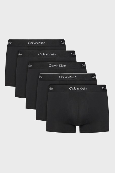 Calvin Klein Logolu Pamuklu 5 Pack LV00NB4393TM6 Erkek Boxer LV00NB4393 TM6 SİYAH - Calvin Klein