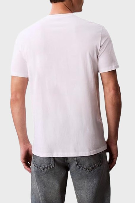 Calvin Klein Logolu Pamuklu Regular Fit Bisiklet Yaka LV04RD814GYAA Erkek T Shirt LV04RD814G YAA BEYAZ - Calvin Klein (1)