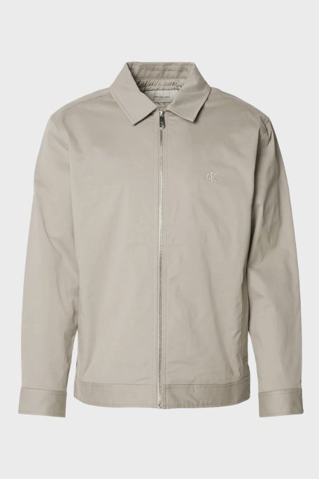 Calvin Klein Logolu Pamuklu Regular Fit Klasik Yaka LV04RE405GRAK Erkek Ceket LV04RE405G RAK TOPRAK - Calvin Klein