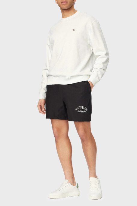 Calvin Klein Logolu Pamuklu Regular Fit Normal Bel LV04RF275GUB1 Erkek Şort LV04RF275G UB1 SİYAH - Calvin Klein (1)