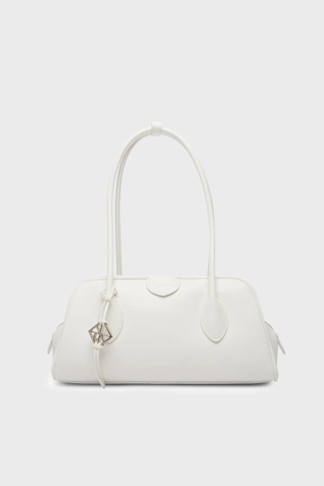 Calvin Klein Logolu Sabit Askılı LV04F3369G4LX Bayan Çanta LV04F3369G 4LX BEYAZ - Calvin Klein