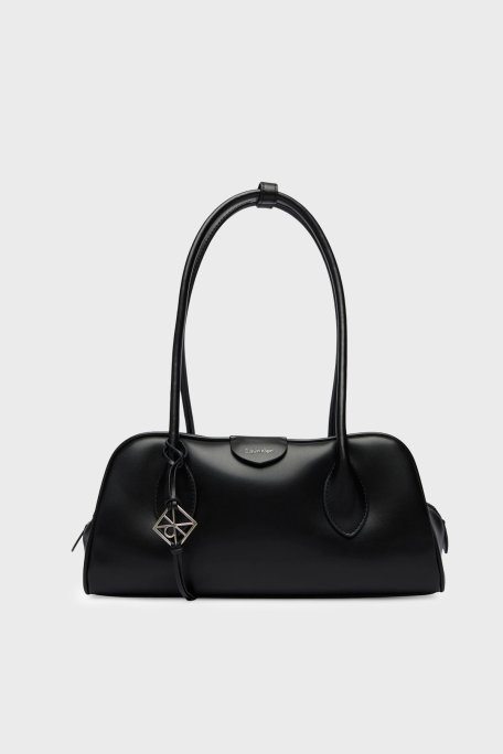 Calvin Klein Logolu Sabit Askılı LV04F3369GUB1 Bayan Çanta LV04F3369G UB1 SİYAH - Calvin Klein