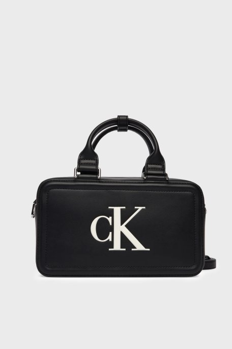 Calvin Klein Logolu Sabit Askılı LV04F3411G3L2 Bayan Çanta LV04F3411G 3L2 SİYAH - Calvin Klein