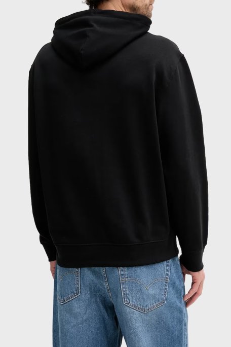 Calvin Klein Logolu Şerit Detaylı Regular Fit Kapüşonlu LV04RC289GUB1 Erkek Sweat LV04RC289G UB1 SİYAH - Calvin Klein (1)