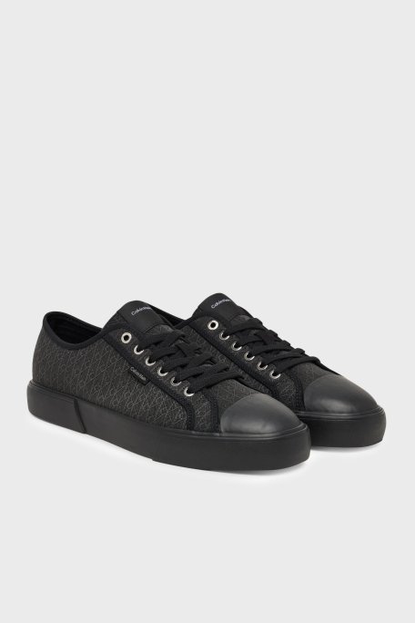 Calvin Klein Logolu Sneaker Erkek Ayakkabı HM0HM02122 0GT SİYAH - Calvin Klein (1)
