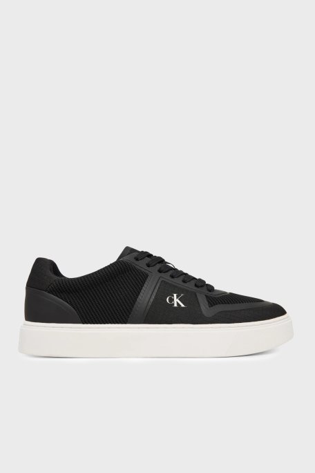 Calvin Klein Logolu Sneaker HM0HM02130BEH Erkek Ayakkabı HM0HM02130 BEH SİYAH - Calvin Klein