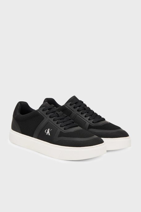 Calvin Klein Logolu Sneaker HM0HM02130BEH Erkek Ayakkabı HM0HM02130 BEH SİYAH - Calvin Klein (1)