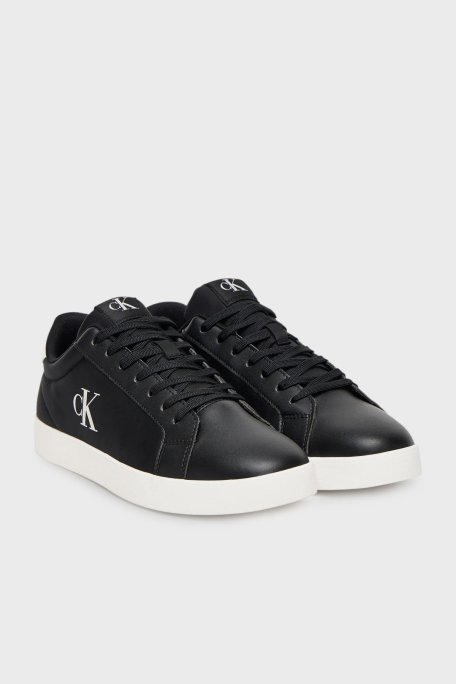 Calvin Klein Logolu Sneaker YM0YM012130GM Erkek Ayakkabı YM0YM01213 0GM SİYAH-BEYAZ - Calvin Klein (1)