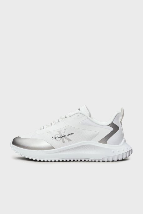 Calvin Klein Logolu Sneaker YW0YW0144201V Bayan Ayakkabı YW0YW01442 01V BEYAZ-GÜMÜŞ - Calvin Klein (1)