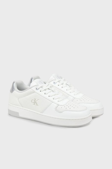 Calvin Klein Logolu Sneaker YW0YW017650LI Bayan Ayakkabı YW0YW01765 0LI BEYAZ-GÜMÜŞ - Calvin Klein (1)