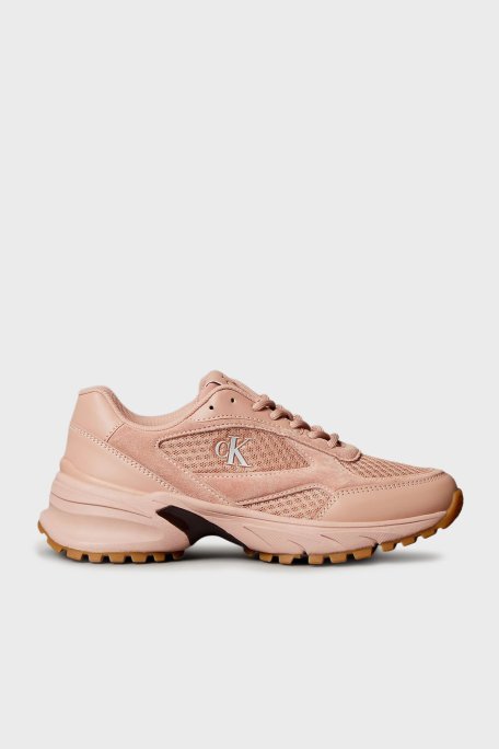 Calvin Klein Logolu Sneaker YW0YW019940K0 Bayan Ayakkabı YW0YW01994 0K0 PUDRA - Calvin Klein
