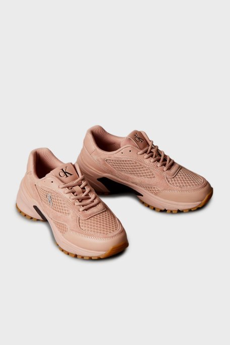Calvin Klein Logolu Sneaker YW0YW019940K0 Bayan Ayakkabı YW0YW01994 0K0 PUDRA - Calvin Klein (1)