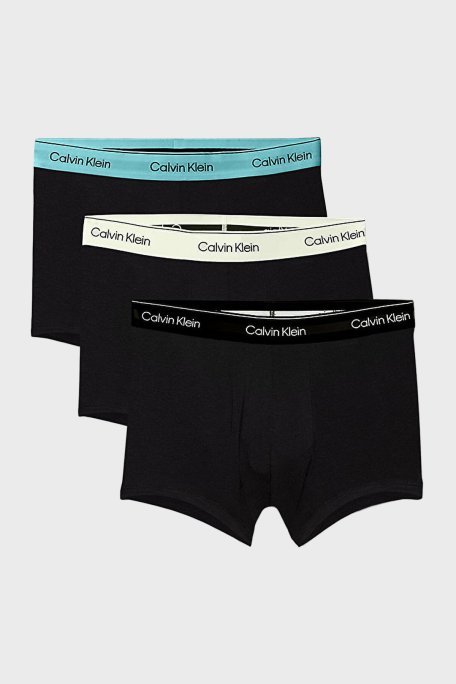 US Calvin Klein Logolu Streç Pamuklu 3 Pack LV00NB4392VRB Erkek Boxer LV00NB4392 VRB SİYAH - Calvin Klein