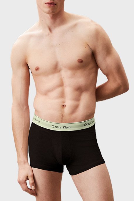 US Calvin Klein Logolu Streç Pamuklu 3 Pack LV00NB4392VRB Erkek Boxer LV00NB4392 VRB SİYAH - Calvin Klein (1)
