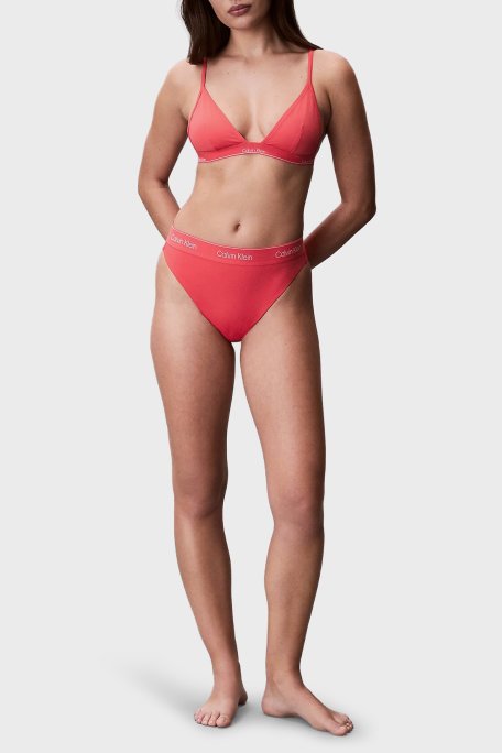 Calvin Klein Logolu Üçgen Bikini Üst LV00Q61208XKP Bayan Bikini Üstü LV00Q61208 XKP FUŞYA - Calvin Klein (1)