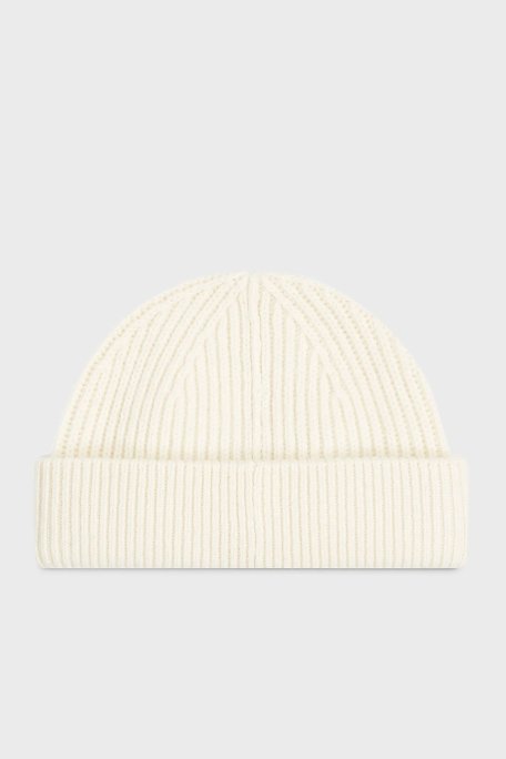 Calvin Klein Logolu Yün Karışımlı Kalın K50K512360YAH Erkek Bere K50K512360 YAH EKRU - Calvin Klein (1)