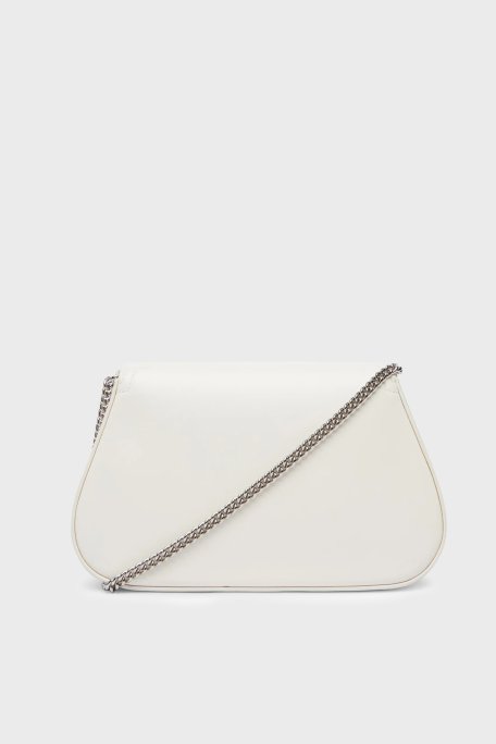 Calvin Klein Logolu Zincir Askılı LV04F1153G4LX Bayan Çanta LV04F1153G 4LX BEYAZ - Calvin Klein (1)