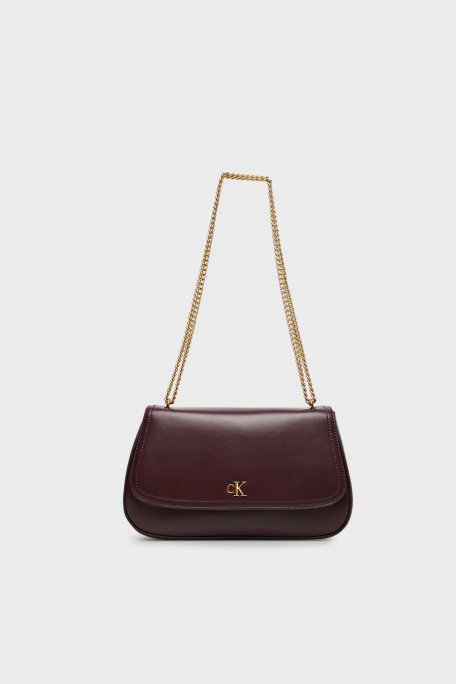 Calvin Klein Logolu Zincir Askılı LV04F3171GBAP Bayan Çanta LV04F3171G BAP BORDO - Calvin Klein