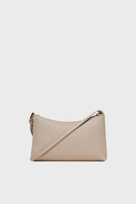 Calvin Klein Monogram Logo Baskılı Ayarlanabilir Askılı LV04F3099GRMU Bayan Çanta LV04F3099G RMU KAHVE - Calvin Klein (1)