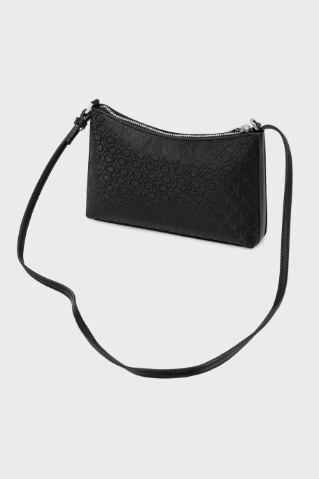 Calvin Klein Monogram Logo Baskılı Ayarlanabilir Askılı LV04F3099GUB1 Bayan Çanta LV04F3099G UB1 SİYAH - Calvin Klein (1)