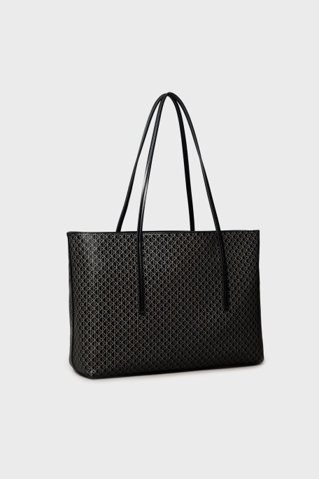 Calvin Klein Monogram Logo Baskılı Büyük LV04F3266G2XA Bayan Çanta LV04F3266G 2XA SİYAH - Calvin Klein (1)