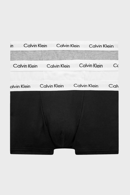 Calvin Klein Pamuklu 3 Pack Erkek Boxer 0000U2664G 998 SİYAH-BEYAZ-GRİ - Calvin Klein