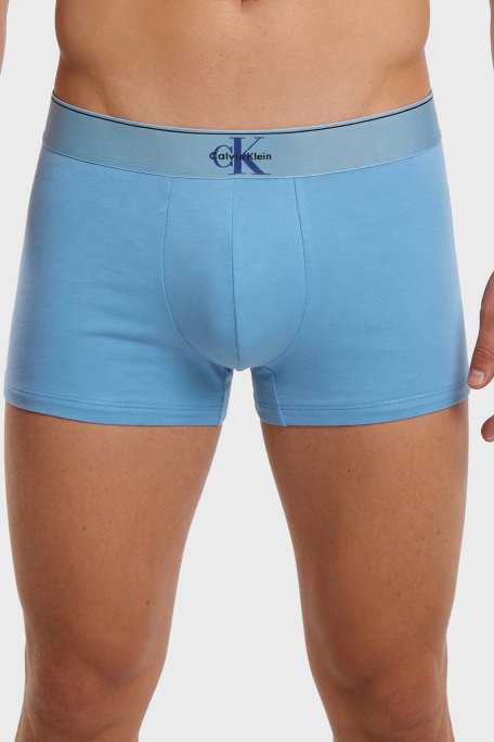 Calvin Klein Pamuklu 3 Pack LV00NB4472TI8 Erkek Boxer LV00NB4472 TI8 MAVİ-MOR-SİYAH - Calvin Klein (1)