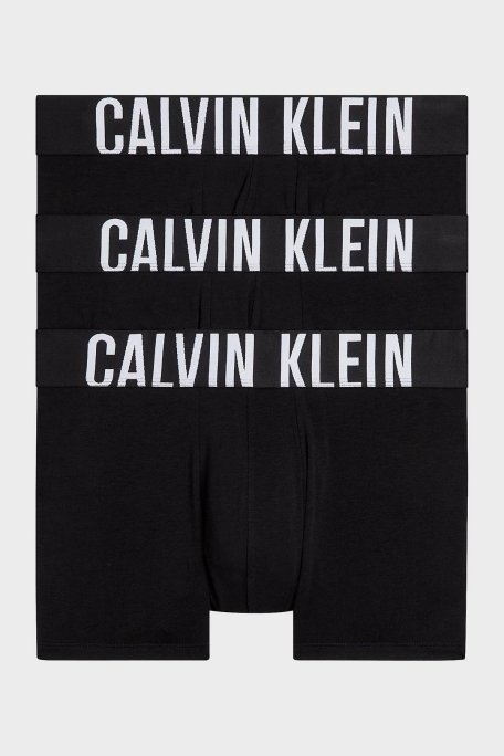 Calvin Klein Pamuklu Esnek 3 Pack 000NB3608AUB1 Erkek Boxer 000NB3608A UB1 SİYAH - Calvin Klein