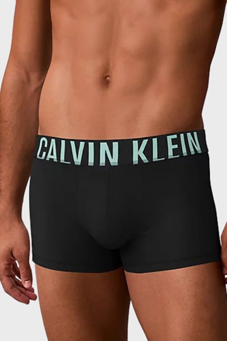 Calvin Klein Pamuklu Logolu 3 Pack 000NB3608AZDO Erkek Boxer 000NB3608A ZDO SİYAH - Calvin Klein (1)