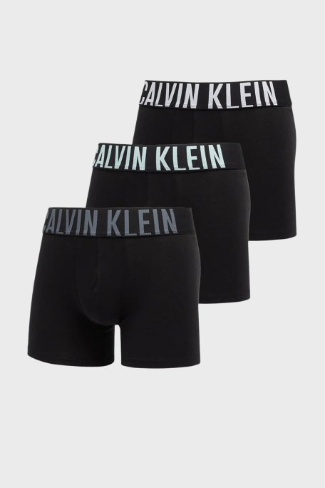 Calvin Klein Pamuklu Logolu 3 Pack 000NB3609AZDO Erkek Boxer 000NB3609A ZDO SİYAH - Calvin Klein