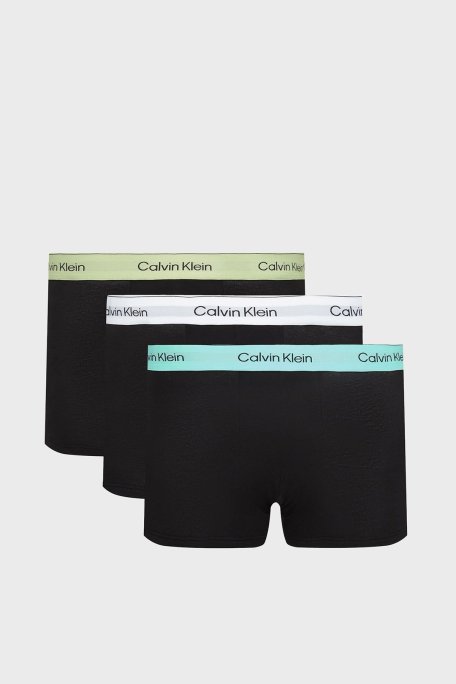 Calvin Klein Pamuklu Logolu 3 Pack LV00NB4389VRB Erkek Boxer LV00NB4389 VRB SİYAH - Calvin Klein