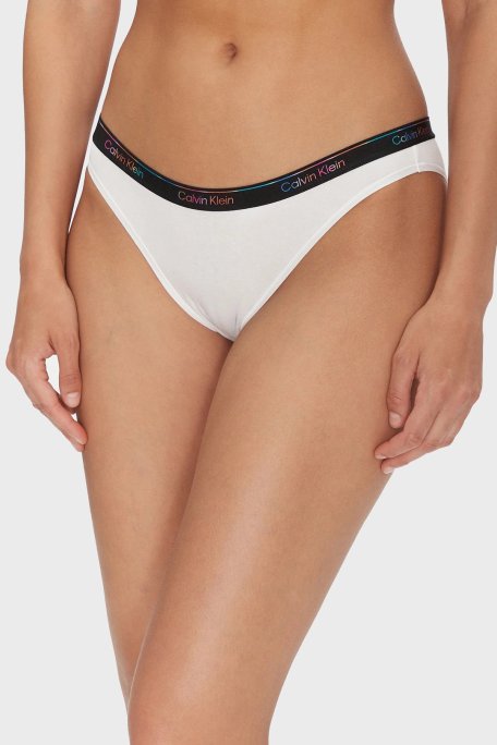 Calvin Klein Pamuklu Logolu 5 Pack LV00QD5323WBT Bayan Külot LV00QD5323 WBT SİYAH-BEYAZ-GRİ - Calvin Klein (1)