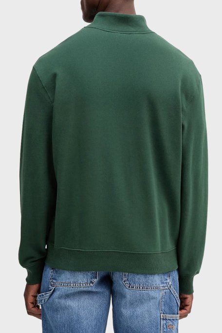 Calvin Klein Pamuklu Loose Fit Yarım Fermuarlı Dik Yaka LV04RD244GLLG Erkek Sweat LV04RD244G LLG YEŞİL - Calvin Klein (1)