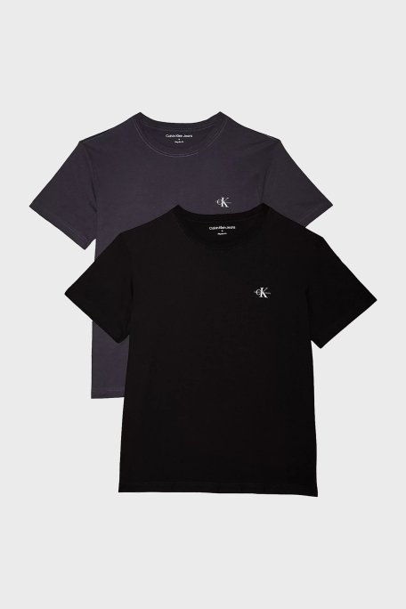 Calvin Klein Pamuklu Regular Fit Bisiklet Yaka 2 Pack J30J3201990GM Erkek T Shirt J30J320199 0GM SİYAH - Calvin Klein