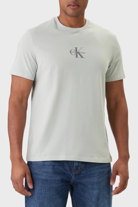 Calvin Klein Pamuklu Regular Fit Logolu Bisiklet Yaka LV04RB866G3Q0 Erkek T Shirt LV04RB866G 3Q0 MİNT - Calvin Klein