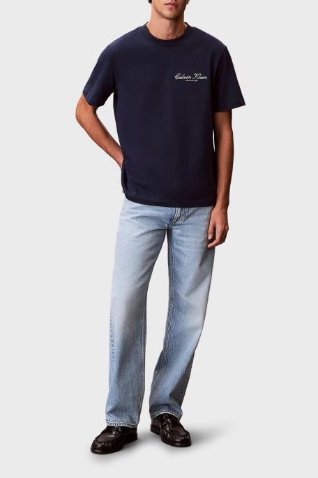 Calvin Klein Pamuklu Regular Fit Logolu Bisiklet Yaka LV04RF822G9EI Erkek T Shirt LV04RF822G 9EI MOR - Calvin Klein (1)