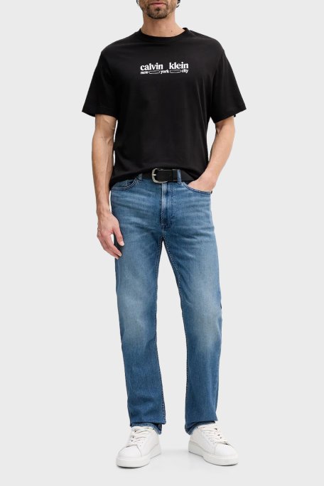 Calvin Klein Pamuklu Regular Fit Logolu Bisiklet Yaka LV14RE831GUB1 Erkek T Shirt LV14RE831G UB1 SİYAH - Calvin Klein (1)