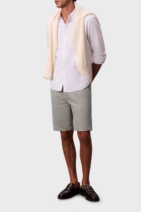 Calvin Klein Pamuklu Regular Fit Normal Bel Chino LV04LB600GRAK Erkek Şort LV04LB600G RAK TOPRAK - Calvin Klein