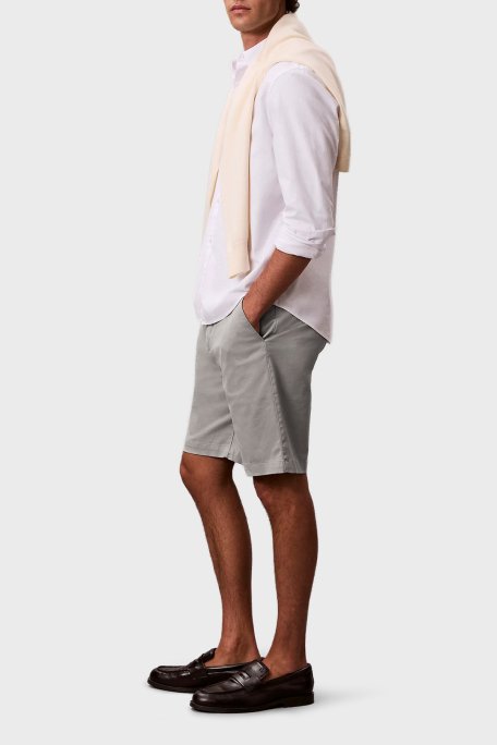 Calvin Klein Pamuklu Regular Fit Normal Bel Chino LV04LB600GRAK Erkek Şort LV04LB600G RAK TOPRAK - Calvin Klein (1)