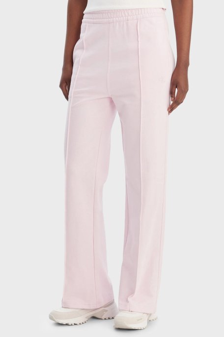 Calvin Klein Pamuklu Regular Fit Normal Bel Düz Paça Çimalı LV047B240GTN9 Bayan Pantolon LV047B240G TN9 PEMBE - Calvin Klein