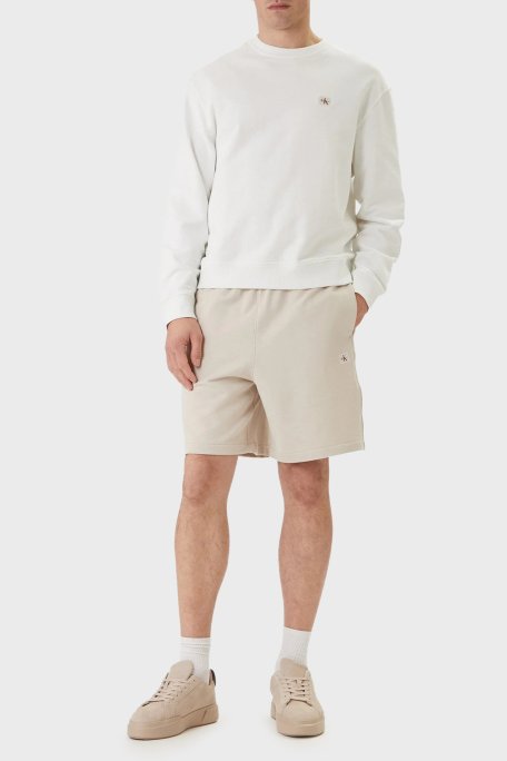 Calvin Klein Pamuklu Relaxed Fit Logolu Normal Bel LV04RF282G2JX Erkek Short LV04RF282G 2JX BEJ - Calvin Klein (1)