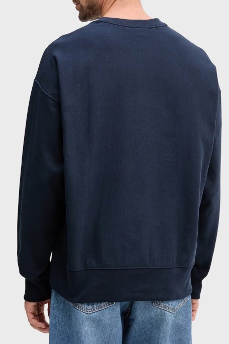 Calvin Klein Pamuklu Relaxed Fit Yuvarlak Yaka LV04RC277GCEF Erkek Sweat LV04RC277G CEF LACİVERT - Calvin Klein (1)