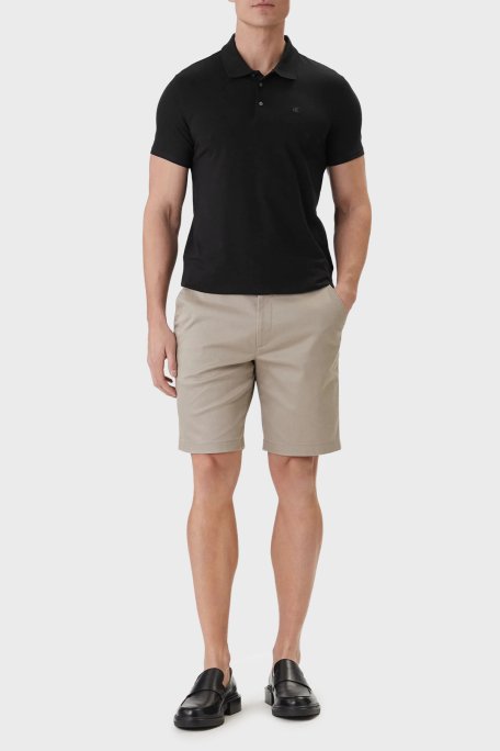 Calvin Klein Pamuklu Slim Fit Düğmeli LV04LF200GUB1 Erkek Polo LV04LF200G UB1 SİYAH - Calvin Klein (1)