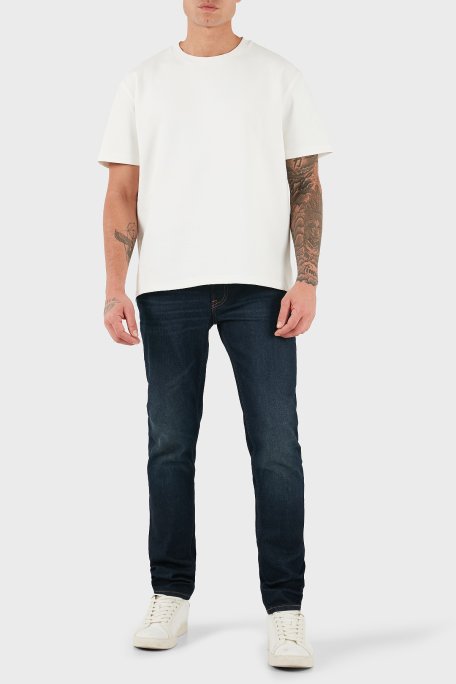 Calvin Klein Pamuklu Slim Fit Normal Bel Dar Paça Jeans LV04RD700GZY0 Erkek Kot Pantolon LV04RD700G ZY0 LACİVERT - Calvin Klein (1)