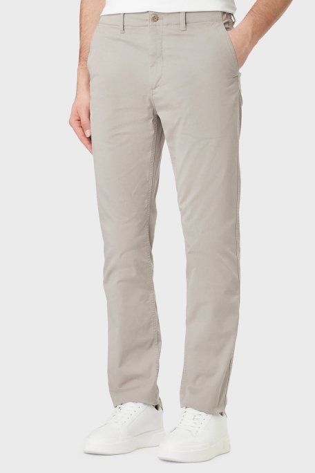 Calvin Klein Pamuklu Slim Fit Normal Bel LV04RF618GRAK Erkek Pantolon LV04RF618G RAK BEJ - Calvin Klein