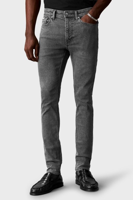 Calvin Klein Pamuklu Slim Fit Normal Bel LV04RF935G3YG Erkek Kot Pantolon LV04RF935G 3YG ANTRASİT - Calvin Klein